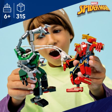 76338 LEGO® ǀ Marvel Robotu cīņa: Zirnekļcilvēks pret Doktoru Astoņkāji 
