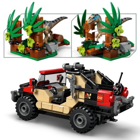 76972 LEGO® Jurassic World™ Plēsēja bēgšana pa bezceļiem 