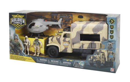 SOLDIER FORCE militārs rotaļlietu komplekts Troop Tranposter, 545108 