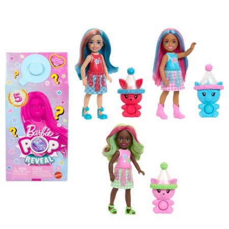 BARBIE lelle Čelsija Pop! Reveal dzīvnieku ballītes sērija, JCN89 