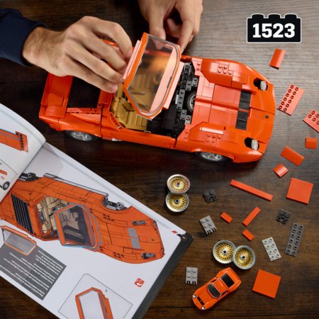 MATTEL BRICK SHOP HOT WHEELS Lamborghini Miura P400 SV 71 konstruktors, JHF61 