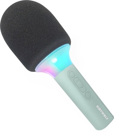 KIDYWOLF daudzfunkcionāls mikrofons ar skaļruni, zaļš, KIDYMIC-GR 