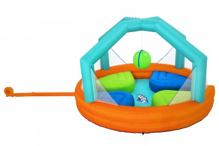 BESTWAY piepūšamā atrakcija Dodge & Drench Water Park, 4.5m x 4.5m x 2.68m, 53383 53383
