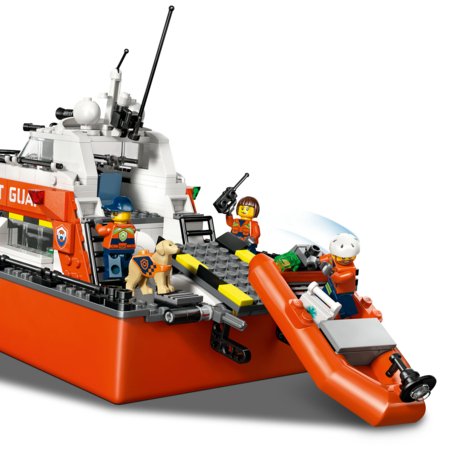 60504 LEGO® City Krasta apsardzes glābšanas laiva un helikopters 