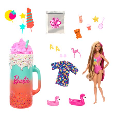 BARBIE Pop Reveal lelle tropiskā smūtija dāvanu komplekts, HRK57 