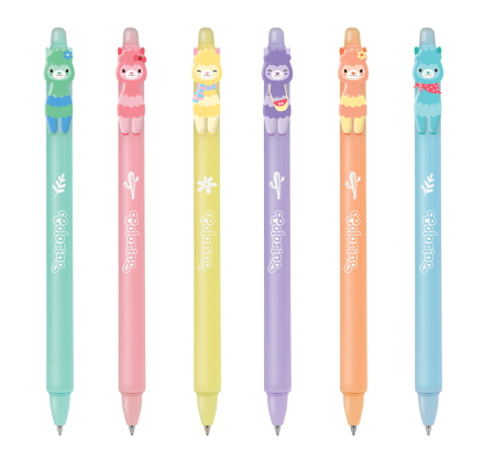 COLORINO Dzēšamā pildspalva Llamas assort., 29652PTR 