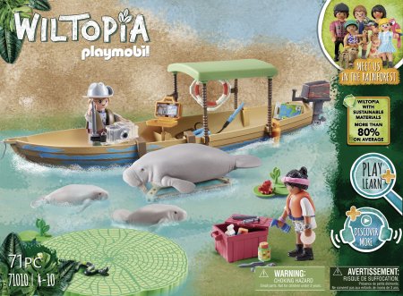 PLAYMOBIL WILTOPIA Laivu brauciens uz lamantīniem, 71010 71010