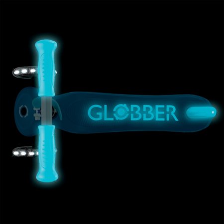 GLOBBER skrejritenis Primo Plus Glow Lights, zils, 443-100 