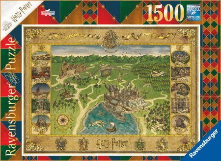 "RAVENSBURGER puzle ""Cūkkārpas karte"", 1500 gab.,16599" 16599
