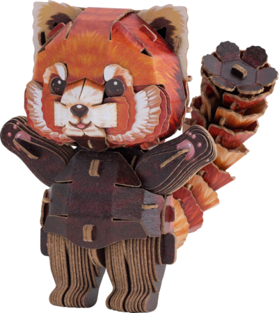 MAKEBUG 3D papīra puzle red panda, MB-D-0040 