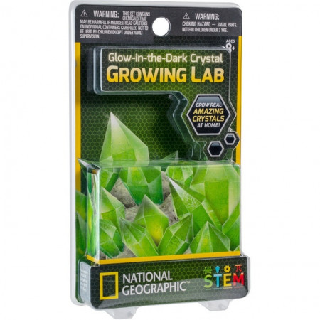 NATIONAL GEOGRAPHIC set Carded Crystal Grow Glow in the Dark, NGCRYSTALGIDCRD NGCRYSTALGIDCRD
