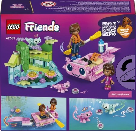42681 LEGO® Friends Piedzīvojumu laiva – aksolotls 