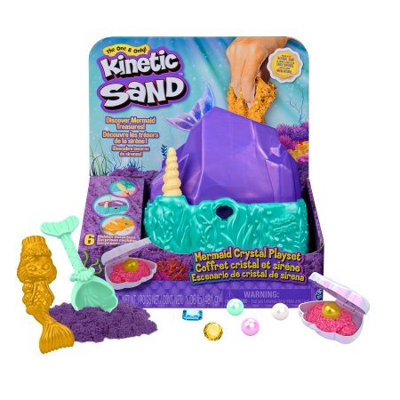 KINETIC SAND Kinētiskās smiltis Mermaid crystal playset, 6064333 