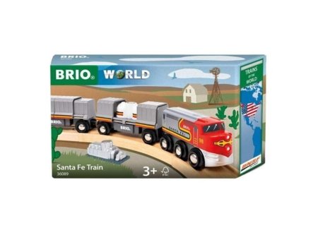 BRIO lokomatīve TRAINS OF THE WORLD : SANTA FE TRAIN, 36089 