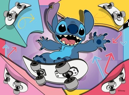 RAVENSBURGER PUZZLE puzļu komplekts Disney Stitch, 12/16/20/24 gab., 12004106 1 