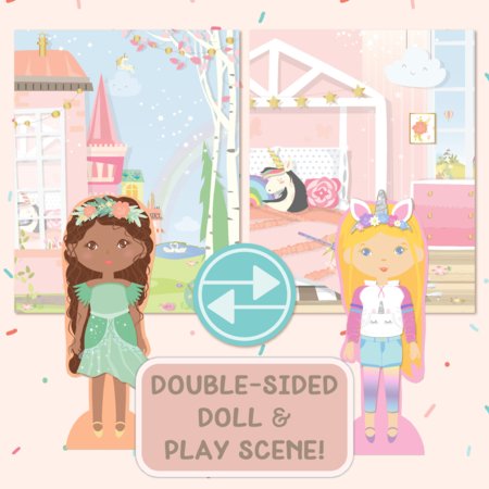STORY MAGIC radošais komplekts Koka saģērbjama lelle, 201243 