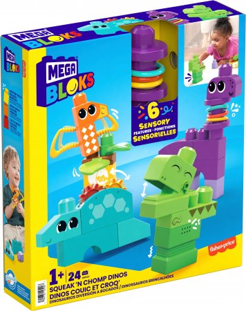 MEGA BLOKS Squeak n’ Chomp dino, HKN43 HKN43