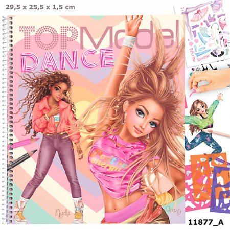 TOPMODEL DANCE Krāsojamā grāmata, 11877 11877