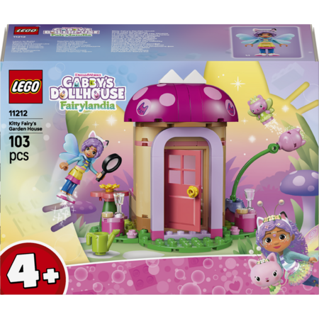 11212 LEGO® Gabby’s Dollhouse Kitty Fairy dārza mājiņa 