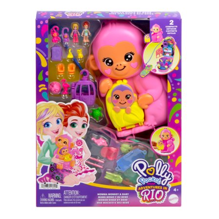 POLLY POCKET komplekts pērtiķis, HWP04 