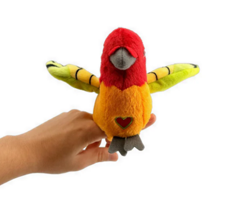 HAPPY YAPPERS interaktīva plīša rotaļlieta Dzeltenā Aratinga, 9406 