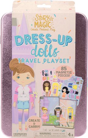 STORY MAGIC  radošais komplekts  Dress-Up Dolls Travel Playset , 201242 