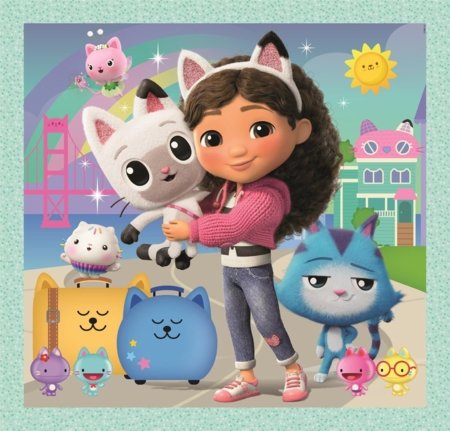 CLEMENTONI GABBY'S DOLLHOUSE puzle, 3x48 gab., 25002 