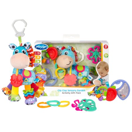 PLAYGRO aktivitātes rotaļlietu komplekts Clip Clop Sensory Garden Activity, 0188178 