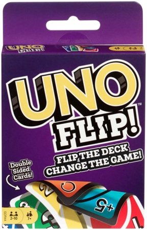 MATTEL GAMES UNO spēle ar divpusējām kārtīm, GDR44 