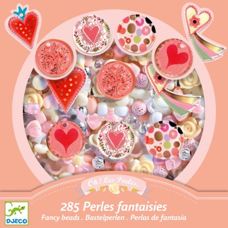 DJECO radošais komplekts - krelles, hearts, DJ09855 DJ09855