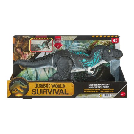JURASSIC WORLD MUSCLE MADNESS interaktīvs dinozaurs T. rex, JKG92 