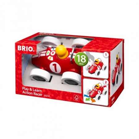 BRIO elektroniskā rotaļlieta Play & Learn Action Racer, 30234 30234