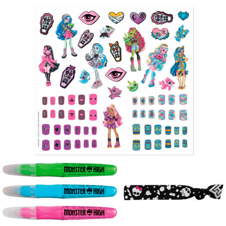 TOTUM MONSTER HIGH radošais nagu, ķermeņa un matu rotājumu komplekts, 560109 