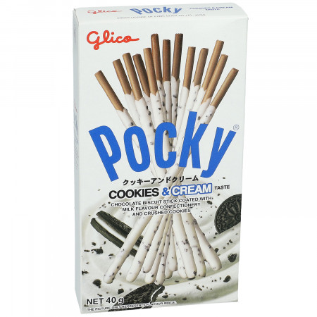 POCKY lazdelės Cookies Creme 40g, 0195 MIX0026