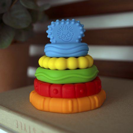 BABY EINSTEIN daudztekst?ru zobgrauzis Stack & Teether, 12356 