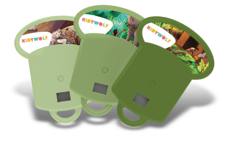 KIDYWOLF stāstu komplekts Džungļu grāmata, 3 stāsti projektoram KIDYSLIDE, KIDYSTORIES-JB 