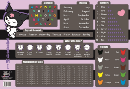 KUROMI divpusējs galda paliktnis, 55×38 cm, TO-POD-4349-XXX-KURO-SA 