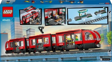 60423 LEGO® City Trains Pilsētas tramvajs un stacija 