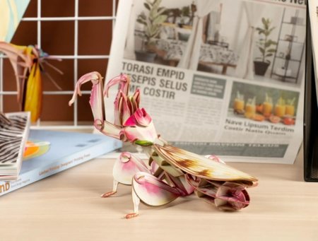 MAKEBUG 3D papīra puzle Orchid Mantis, MB-B-0003 
