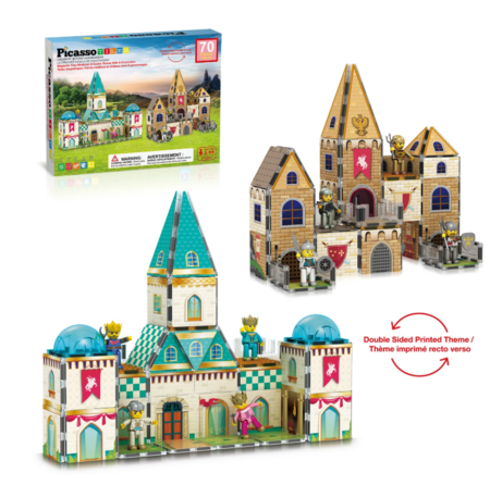 PICASSO TILES Magnētiskais konstruktors Medieval Age komplekts, PTQ01 