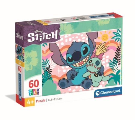 CLEMENTONI puzleDisney Stitch, 60 gab., 26331 
