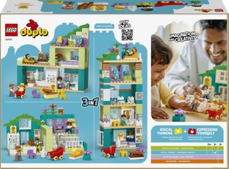 10470 LEGO® DUPLO® Pilsēta “Trīs vienā” Moderna ģimenes māja ar figūrām 