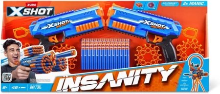 XSHOT rotaļu ierocis Insanity Double Manic, 36642 