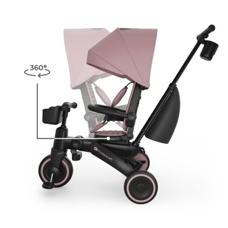 KINDERCRAFT trīsritenis JAZZ 3, rozā, KRJAZZ03PNK0000 