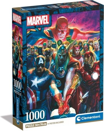 CLEMENTONI MARVEL puzle Avengers, 1000 gab., 39915 