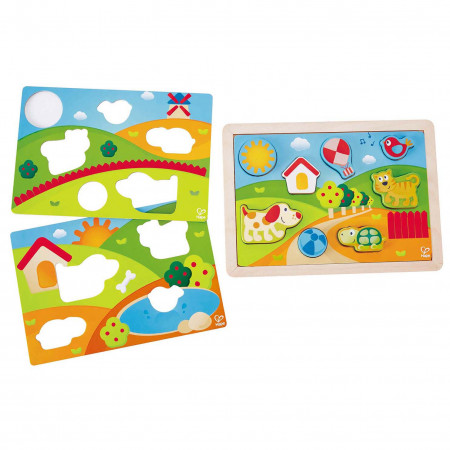 HAPE Saulainā ieleja puzle 3 in 1, E1601A E1601A