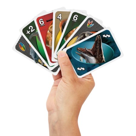 MATTEL GAMES UNO kārtis Jurassic World 4, JFT28 