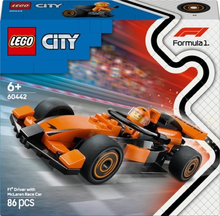 60442 LEGO® City Project Alicia 2025 F1® pilots ar McLaren sacīkšu auto 