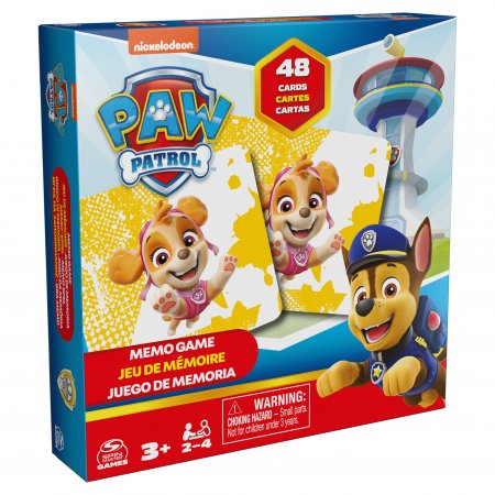 SPINMASTER GAMES atmiņas spēle Paw Patrol, (LT,LV,EE),  48 kārtis, 6066852 6066852