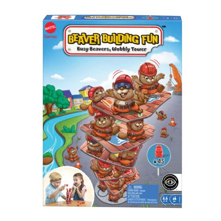 MATTEL GAMES  ,Galda spēle Būvēsim kopā ar bebriem HPW60 